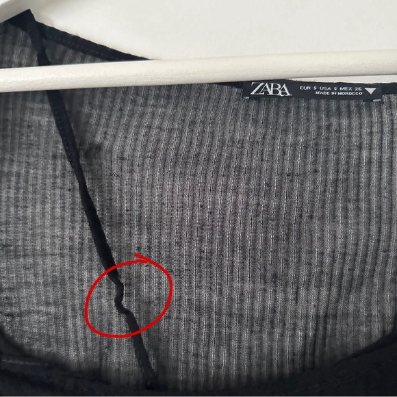 🌱2/$10 | Zara Black Asymmetrical Layered Top - Picture 7 of 7